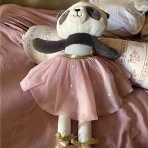FAO Schwarz Pink and Gold Ballerina Plush with music and glow lights